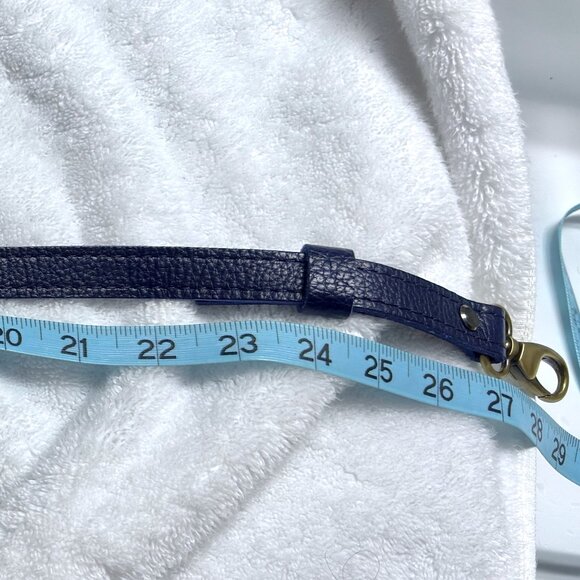 Portland Leather Large Premium Raindrop with zipper.  Cobalt. - Picture 7 of 7